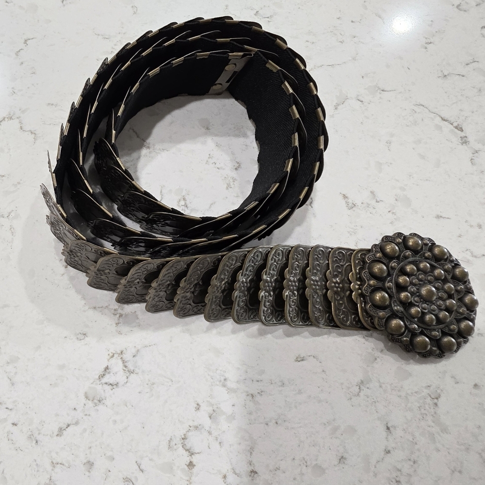 Vintage Style Metal Belt XL or XXL